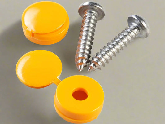 Yellow Car Number Plate Screw